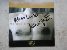 Marque autograph signed CD booklet "transparent"