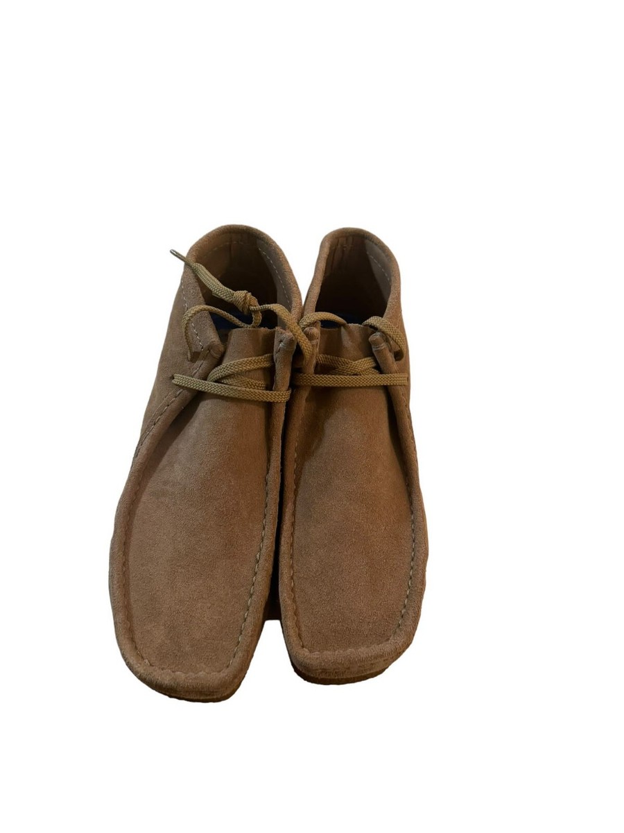 Clarks Wallabee Shacre Ankle Boot Dark Sand Suede Leather Men\'s Size 8.5 Casual Clarks Wallabee Shacre Boot Dark Sand Men Size 10 | eBay main image 4