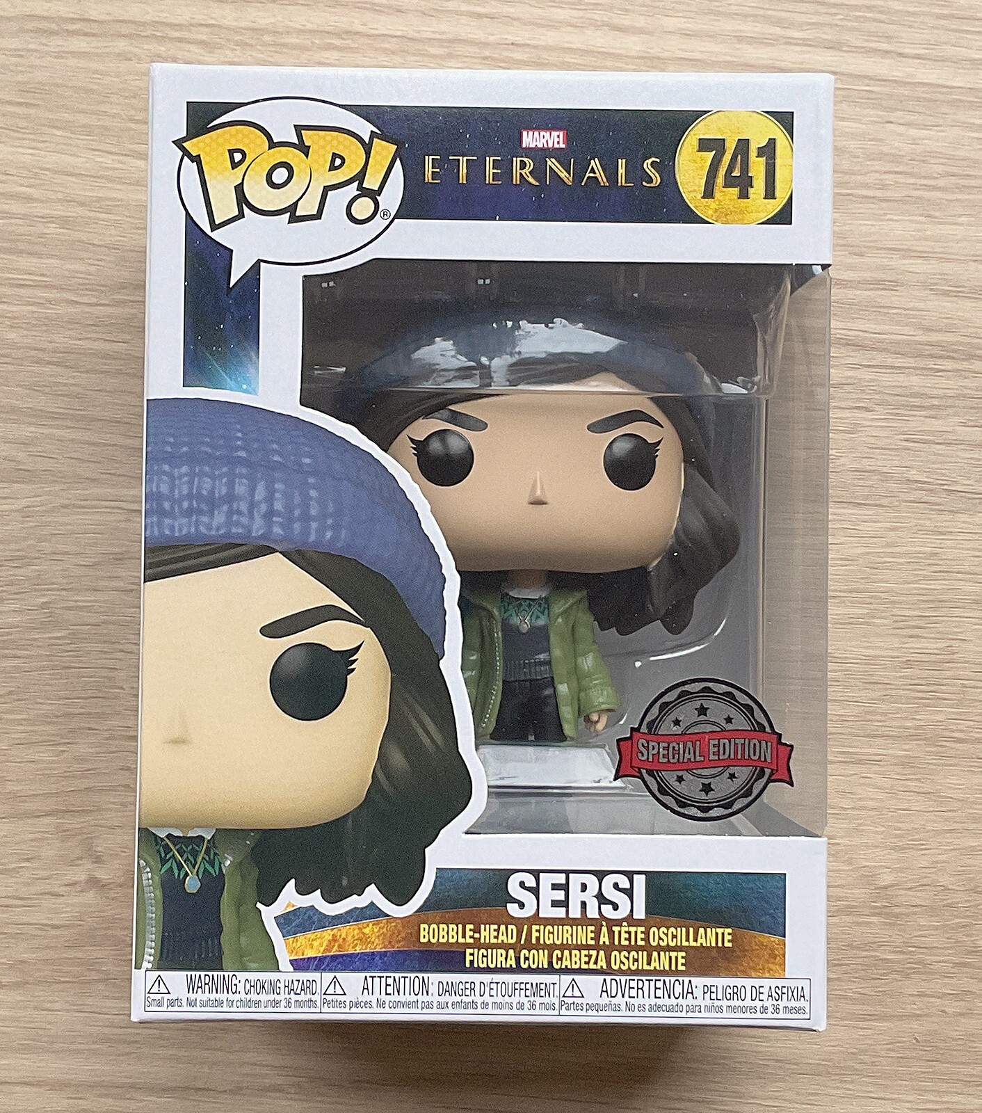 Funko Pop Marvel Eternals Sersi Informal #741 + Protector Gratuito