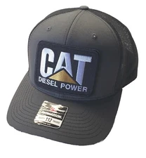 CAT Diesel Power Patch Trucker Hat / Richardson 112 Snapback / Charcoal/Black