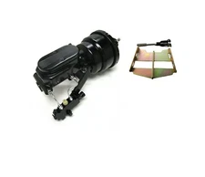 1958-64 Chevy Impala 7'' Dual Black Power Brake Booster Master Disc Drum Kit