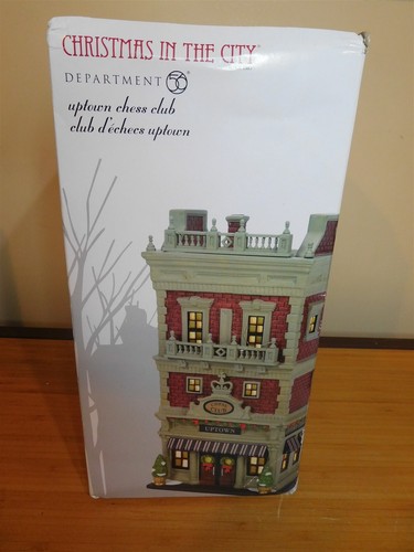 Dept 56 CIC - Uptown Schachclub - #6009754 - Neu im Karton - Kostenloser Versand