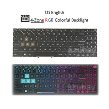 US English Laptop Keyboard For MSI Pulse 15 B13V B13VFK B13VGK, RGB Backlit