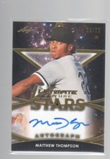 MATTHEW THOMPSON 2021 LEAF ULTIMATE FUTURE STARS GOLD AUTO CARD #FS-MT1 /25