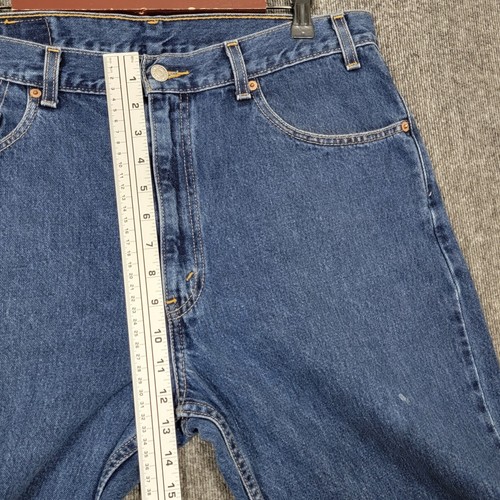 Pantalones de mezclilla vintage Levis 505 para hombre 34x31* azul calce regular pierna recta Y2K - Imagen 4 de 13