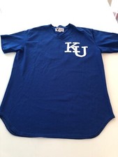 Game Worn Used Kansas Jayhawks KU Baseball Jersey Victory Size 46 #60