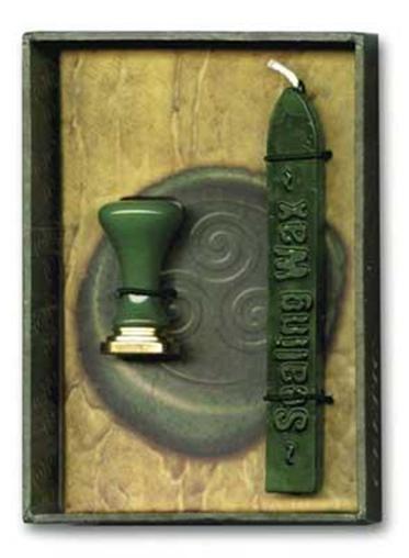 Celtic Triskele Green Sealing Wax and Stamp!