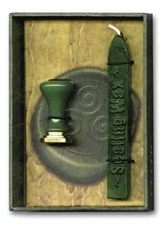 Celtic Triskele Green Sealing Wax and Stamp!