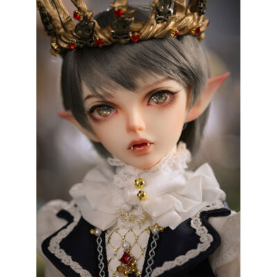 GIFT 1/4 BJD Doll Elf Ears Boy Male Bare Resin Ball Jointed + Eyes + Face Makeup