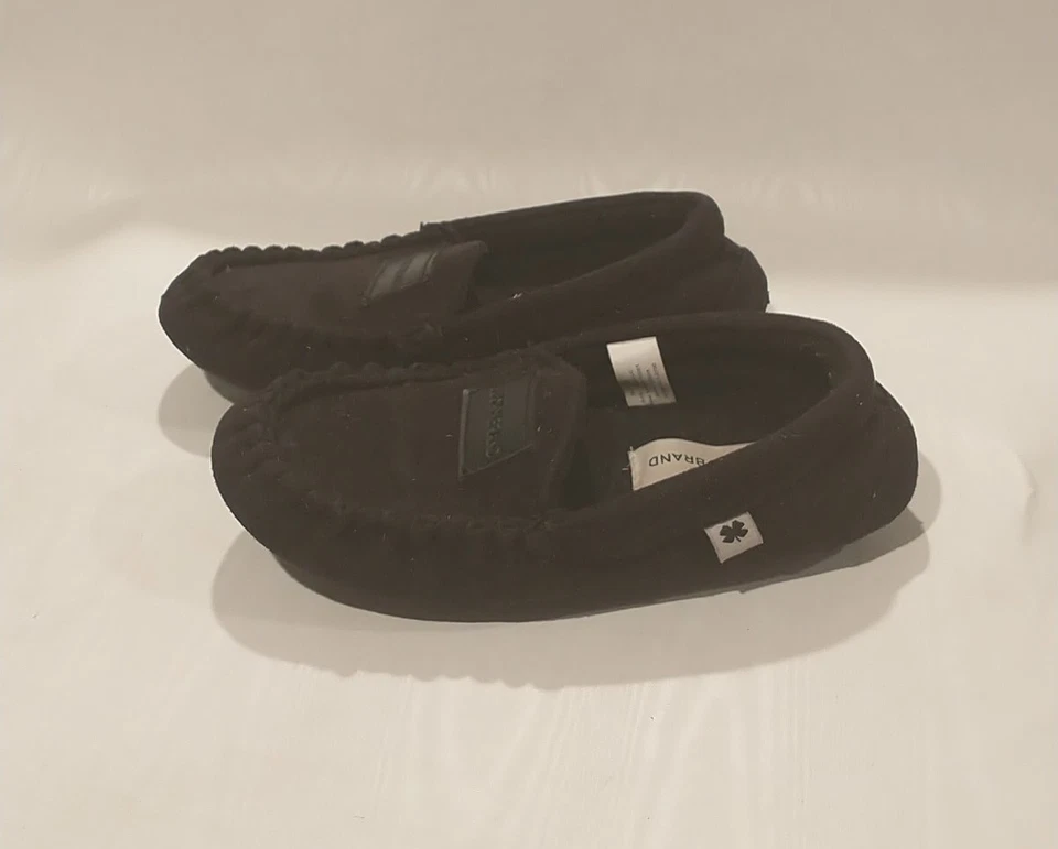 Lucky Brand Toddler Size 11/12 Moccasins Slipper Shoes Black - Image 4 of 4