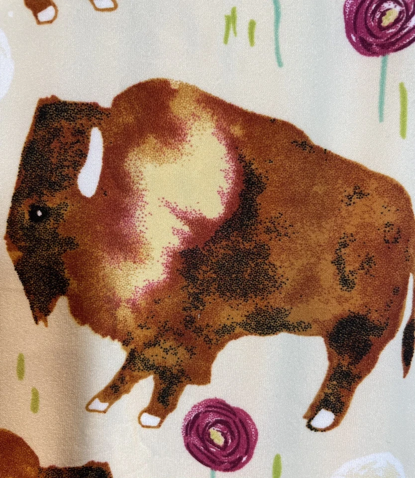 Tela de punto de polietileno de algodón elástico en 4 direcciones Buffalo 60"x2 yardas Foto 3 de 4