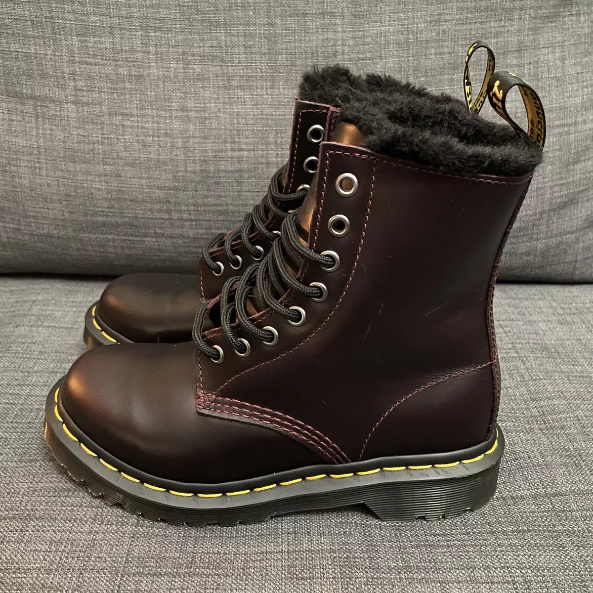 Dr Martens 1460 Serena Oxblood Atlas Boots Women s US Size 5 Faux