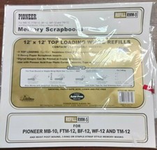 Pioneer Refill Pages 10 Sides RMW-5 White Top Loading 12x12 Post Bound