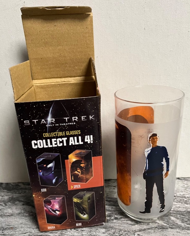STAR TREK Burger King Glas – Nero Edition, Sammlerstück Aus 2009 | Star Trek Merchandise, Trinkglas Für Fans