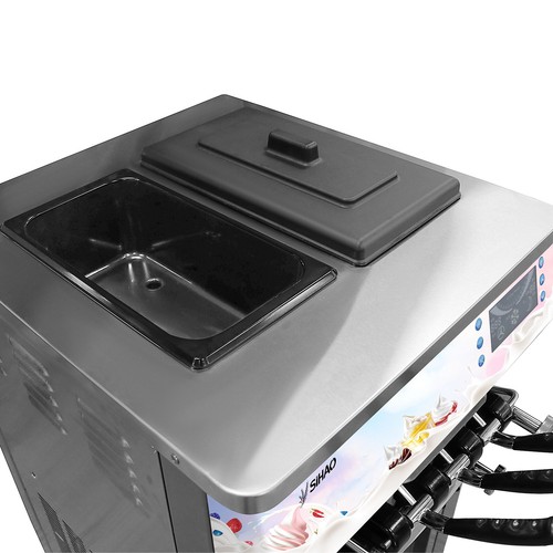 SIHAO Kommerzielle Softeismaschine Speiseeismaschine Eiscreme 3 Flavors 20-28L/H - Bild 18 von 51