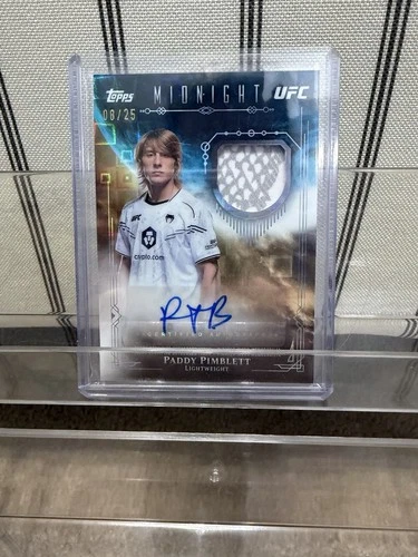 2026 Topps Midnight UFC Paddy Pimblett Patch Auto #VRA-PP Moon Rise Parallel /25