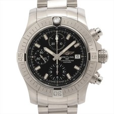 Breitling Avenger Chronograph 43 A13385101B1A1 SS SS AT black dial