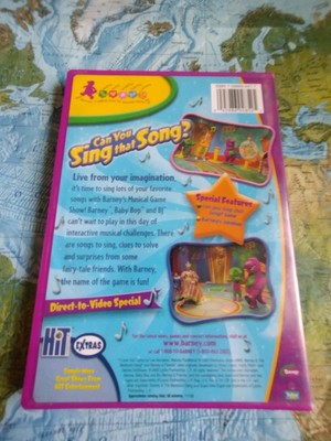 Barney DVD Can You Sing That Song? Sing A Long DVD Songs Mystery
