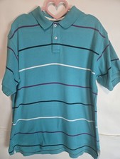 Vintage 90s Smith Forester Polo Striped Shirt Sz L Zach Morriscore Neoncore Punk