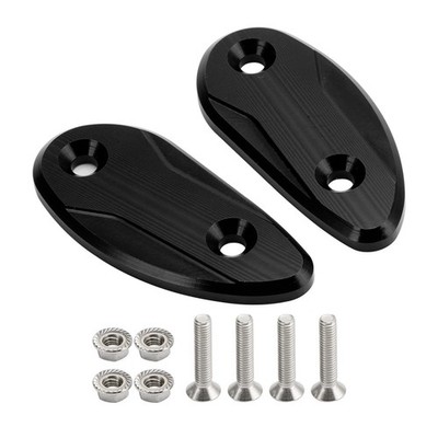 CNC Black Mirror Block Off Plates For Honda CBR 1000 RR CBR1000RR