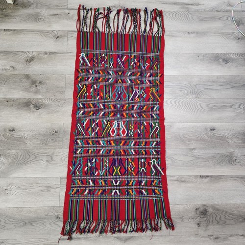 VINTAGE Servilleta/Tzute Textile, Nebaj Guatemala - Woven Beautifully & Vibrant