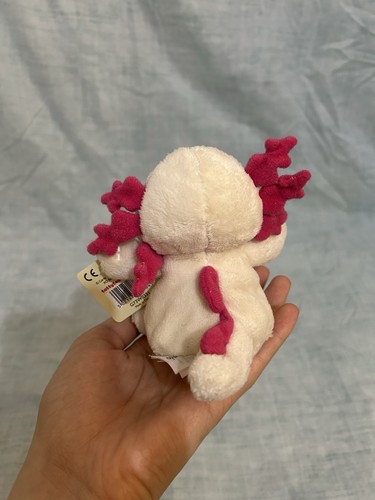 Peluche giocattolo morbido Blue Nose Friends Eduardo the Axolotl Beanie 4" RARO DA COLLEZIONE - Foto 3 di 7