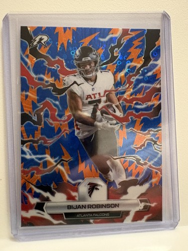 2025 Topps Resurgence - Bijan Robinson - Blue And Orange Spark - Falcons #5