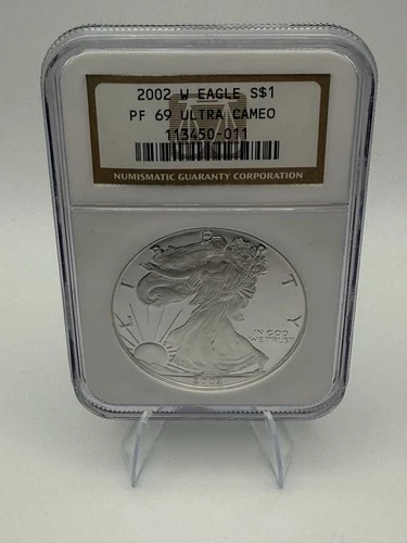 2002 W American Eagle Silver PF69 Ultra Cameo NGC