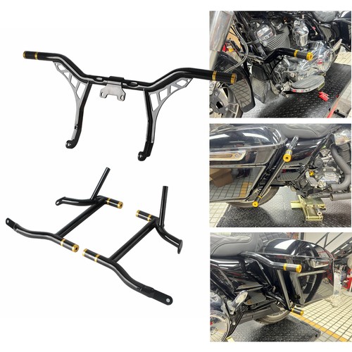 Highway Crash Bar Saddlebag Guard For Harley Touring Road Glide ST FLTRXST 22-23 - Picture 14 of 17
