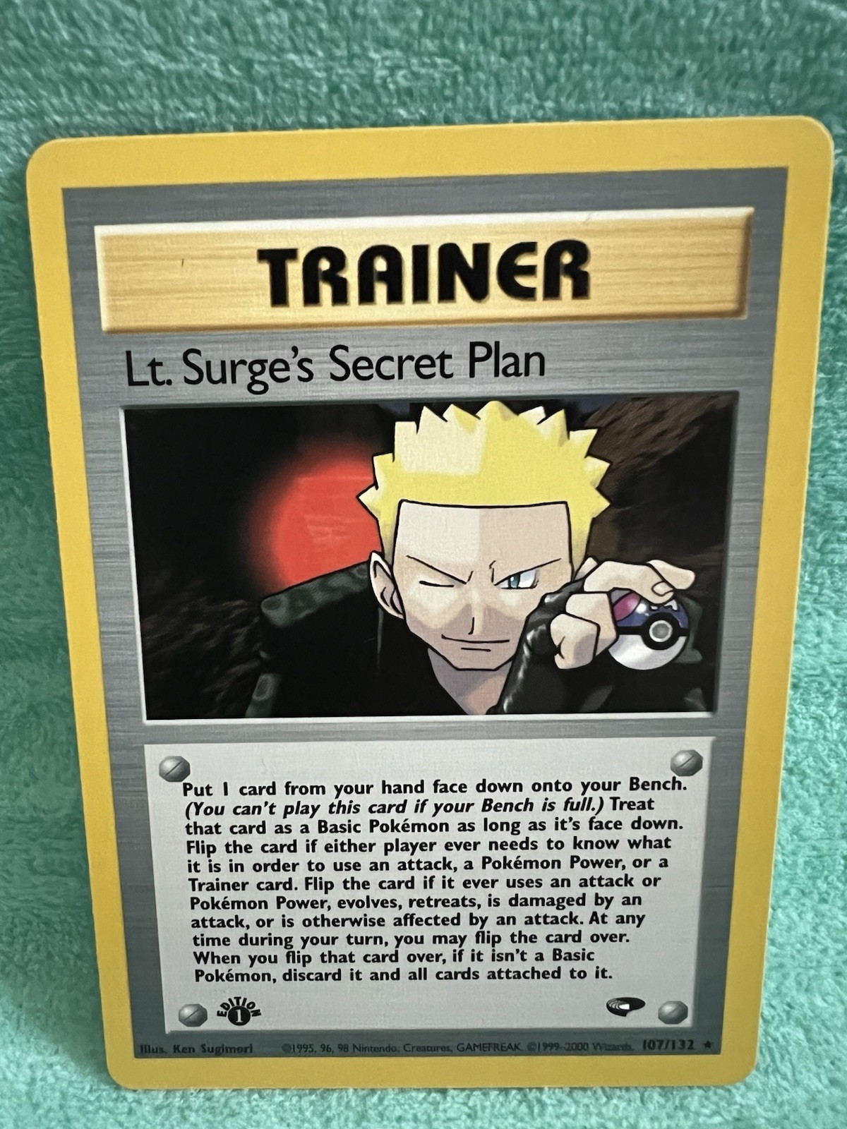 Pokemon Card - Lt. Surge's Secret Plan Gym Challenge 107/132 Rare 1st Edition