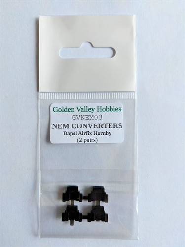 Conversion NEM pockets for Hornby, Dapol and Airfix (2 pairs) GVH NEM03