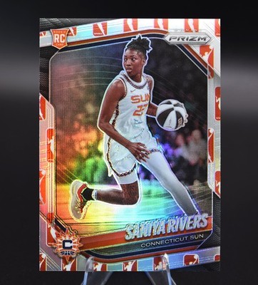 2025 PANINI PRIZM WNBA LOGO PRIZM SANIYA RIVERS ROOKIE RC #131 DSG A1