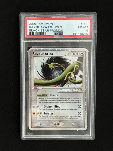 Pokemon 2006 Black Star Promos #039 Rayquaza EX-Holo PSA 6