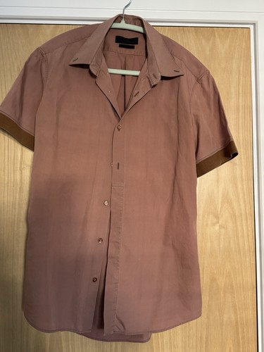 Alexander McQueen, Alexander McQueen Vintage Short Sleeve Full Button Shirt Size M