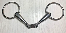 Loose Ring Snaffle Bit, 6" French Link Mouth fits DRAFT, Warmblood, LARGE HORSE