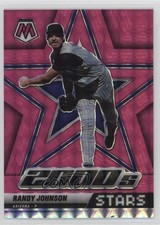 2022 Mosaic 2000's Stars Fluorescent Pink Prizm /10 Randy Johnson #297 HOF 10k8