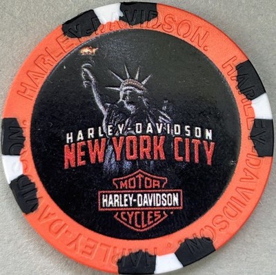 Harley Davidson Wide Print Poker Chip from New York City HD in New York New York