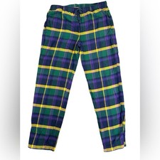 GAP Green Plaid Flannel Pajama Lounge Sleep Pants Soft Cozy Elastic Waist M