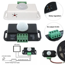 DC 12V/24V Automatic PIR Motion Sensor Switch For LED Light Strip Body Infrared