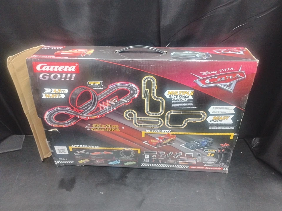 Sistema de carreras de autos tragamonedas Disney Cars Lightning McQueen vs Jackson Storm SIN AUTOS Foto 2 de 4