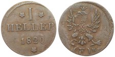 Free imperial city of Frankfurt (German States) - 1 Heller 1820