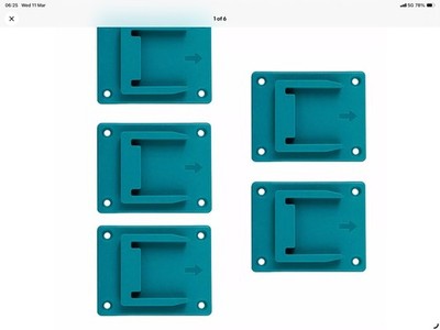 5er Pack Werkzeughalter Dock Halterung für Bosch & Makita 18V Akkuschrauber und Werkzeuge