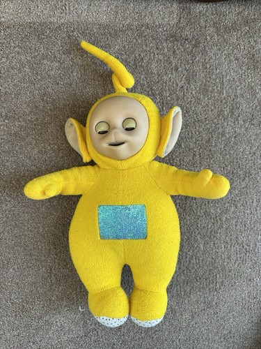 Vintage sprechende Teletubbies Lala blinzelnde Augen Konvolut Stofftiere 17 Zoll - Bild 2 von 4