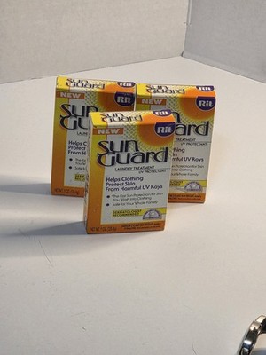 Rit Sun Guard UPF 30 Laundry Treatment UV Protection 1oz Box Lot Of 3 New