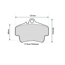 Ferodo DS3.12 Brake Pads For Various Porsche 911 / Cayman / Boxster (FCP3051)