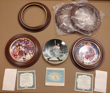 Upper Deck Michael Jordan Babe Ruth Bradford Exchange Collector 3 Plates 5 frame