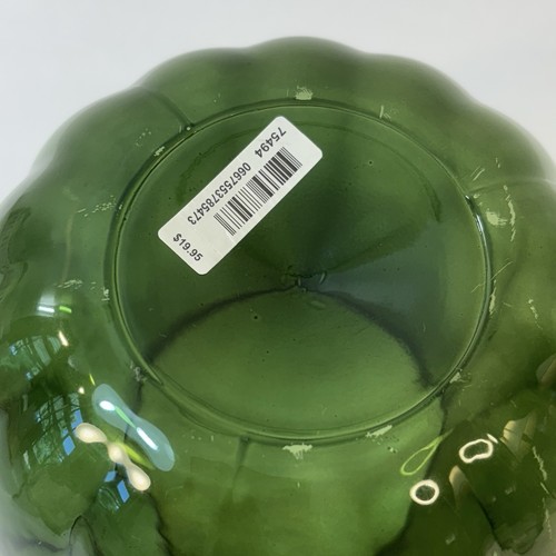 Bath & Body Works VELA HURACÁN VIDRIO CALABAZA MECHA VERDE SIN SOPORTE - Imagen 4 de 7