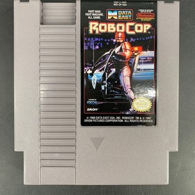 Batman The Video Game 1990 & Robocop 1988 NES Lot of 2 Game Cartridges w/ Sleeve