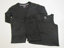 LIVE 2 LOUNGE Womens Black 3 Piece Cooling Cardigan Tee Pants Lounge Set M NWT