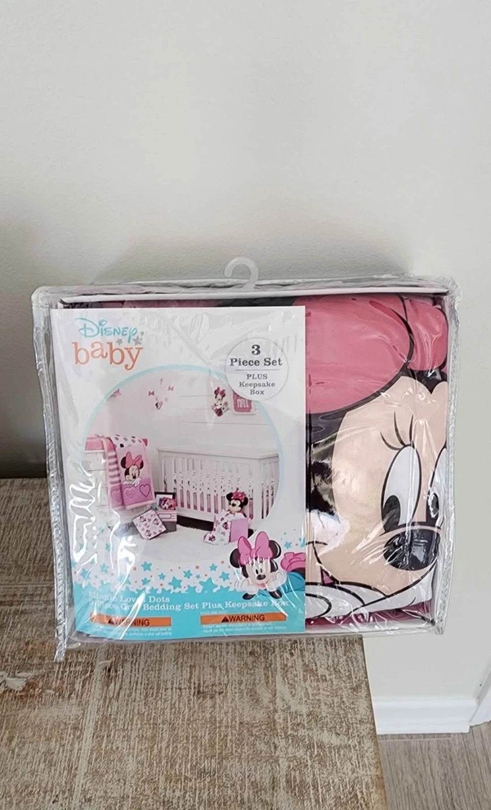 Disney Baby Minnie Mouse 3 pc Crib Bedding Set Pink Nursery Sheet Keepsake Box
Opens in a new window